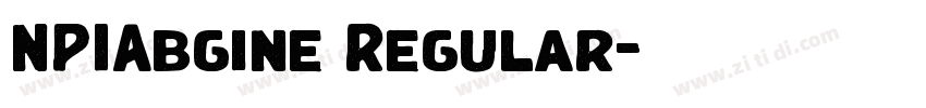 NPIAbgine Regular字体转换 NPIAbgine Regular字体转换